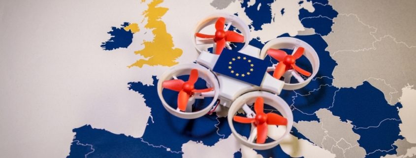 dron nad europą