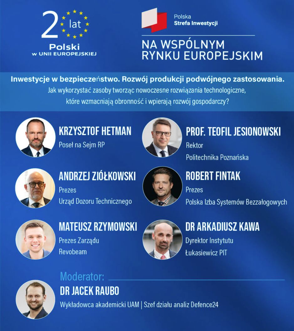 Konferencja „20 LAT POLSKI W UNII EUROPEJSKIEJ. POLSKA STREFA INWESTYCJI NA WSPÓLNYM RYNKU EUROPEJSKIM” – 27.05.2024 R.