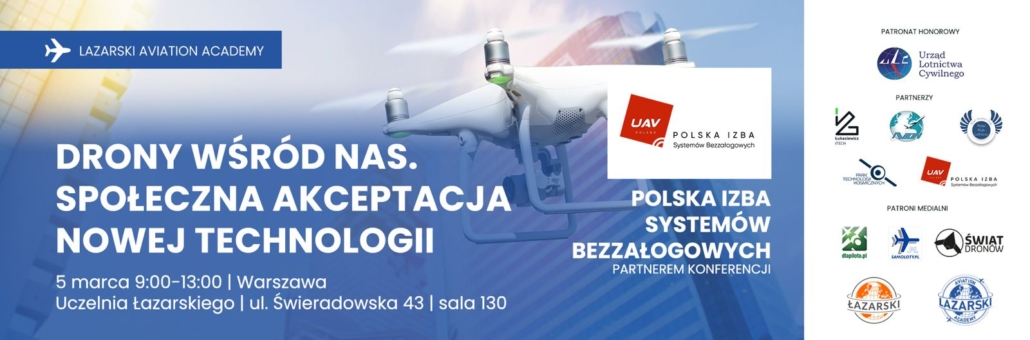 Drony wśród nas - Uczelnia Łazarskiego - 5.03.2025 r.