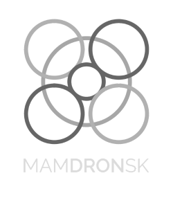 MAM DRON brand black and white